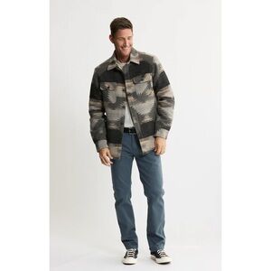 Jachs New York Multicolor Geometric/Aztec-Inspired Sherpa Lined Jacket, Medium